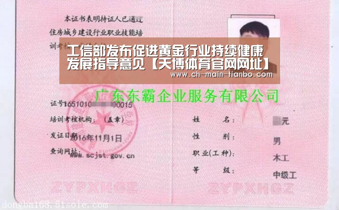 工信部发布促进黄金行业持续健康发展指导意